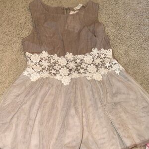 Altar'd State Elegant Cream Lace Dress